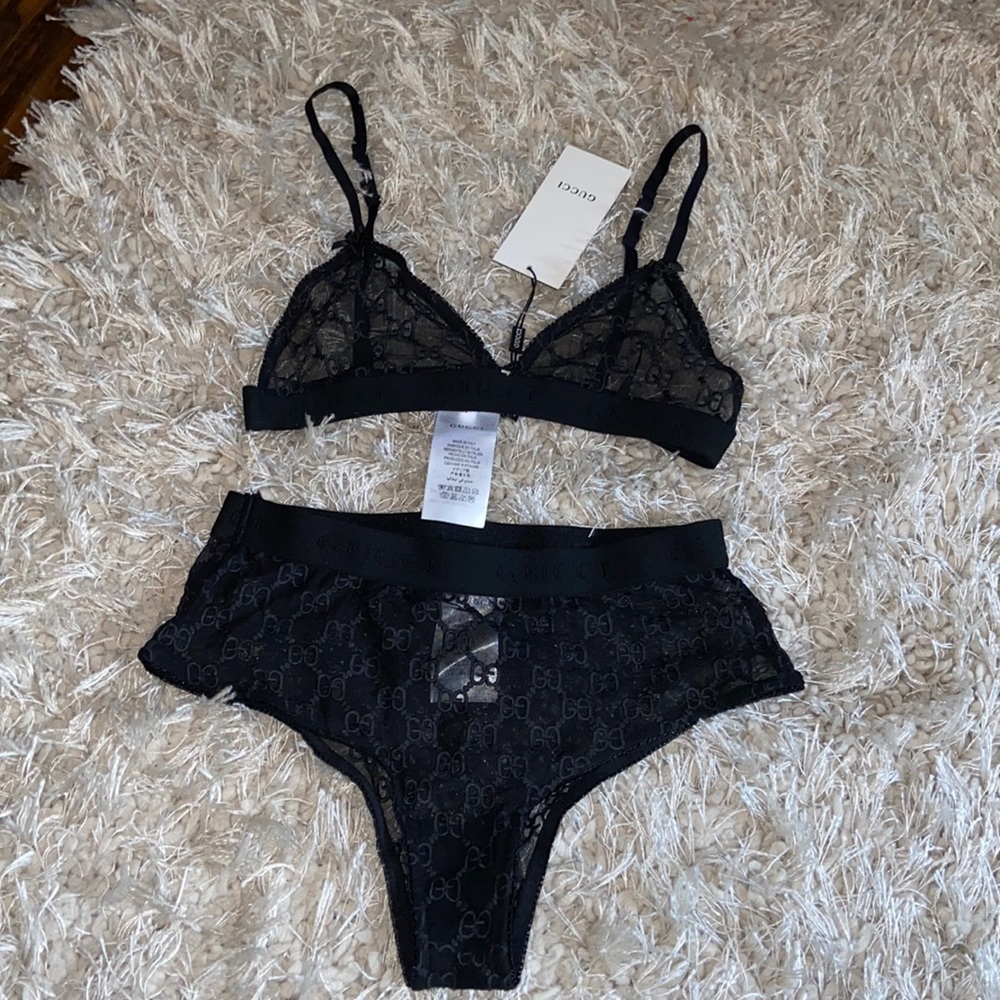 Gucci tulle lingerie set